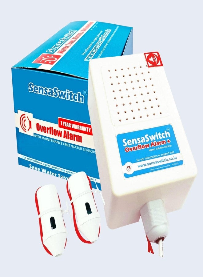 SensaSwitch جهاز إنذار فيضان خزان المياه SensaSwitch (مستوى صوت قابل للتعديل، موسيقي) موديل OAP مع مستشعر مياه، ضمان لمدة عام واحد - Image 1